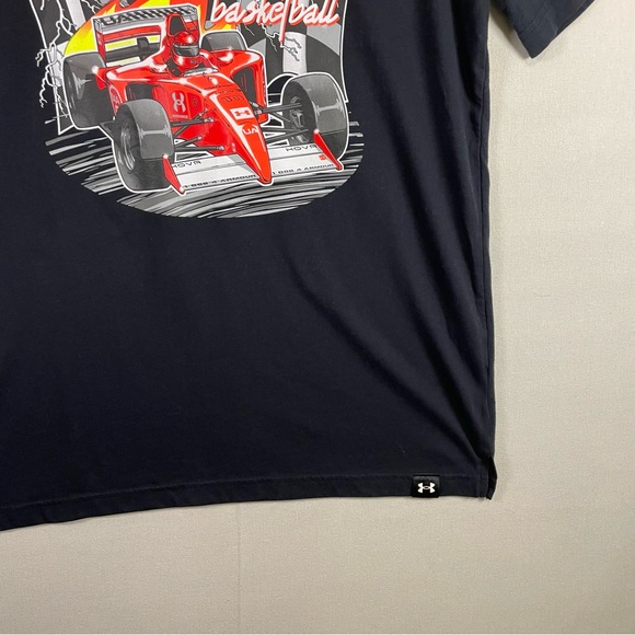 Under Armour Slam Dunk Indy Car Racing Graphic Tee Shirt Black Men’s Medium - Picture 3 of 8